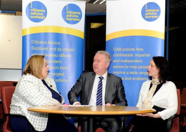 Citizens Advice Scotland received, in January, a funding boost. Picture: Lisa Ferguson