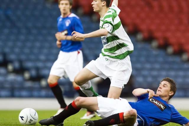 The match is an under-17s game between youngsters of each side. Picture: SNS