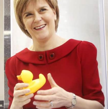 'Vote SNP for a rubber duckier Scotland'. Picture: PA