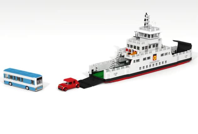 A Lego version of the MV Loch Shira. Picture: submitted