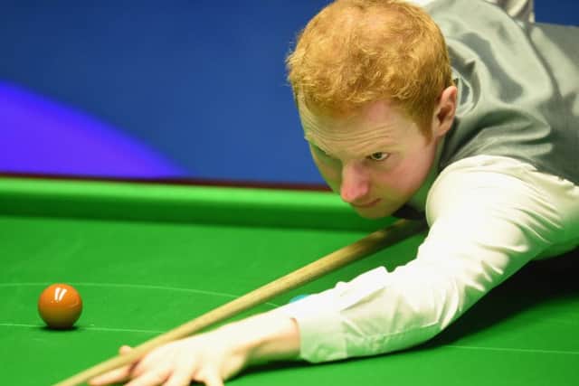 Anthony McGill plays a shot in his match against Mark Selby. Picture: Getty