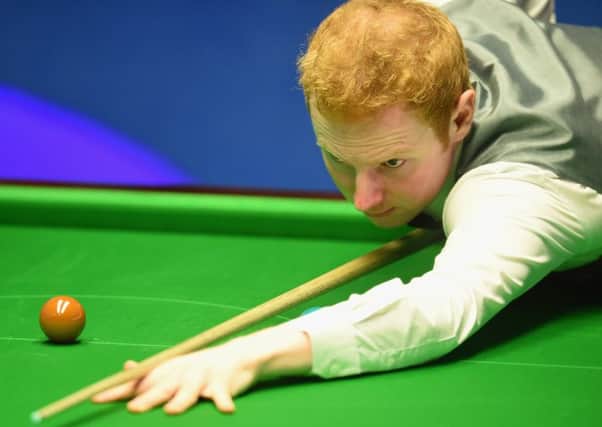 Anthony McGill plays a shot in his match against Mark Selby. Picture: Getty