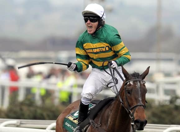 Tony McCoy takes to the saddle for the last time today at Sandown. Picture: AFP/Getty