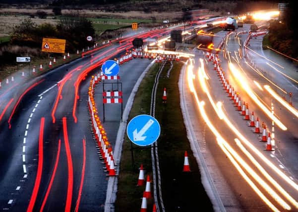 The M8, pictured, and the M74 will undergo major repair works during the summer. Picture: David Moir
