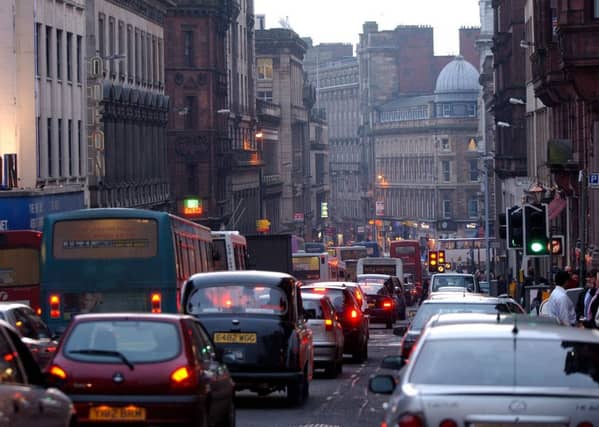 Renfield Street, Glasgow, where the victim was picked up by a vehicle on Monday April 13. Picture: Robert Perry