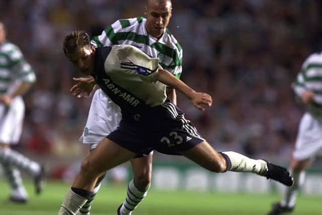 A young van der Vaart played against Celtic in a 2001 Champions League qualifier. Picture: SNS