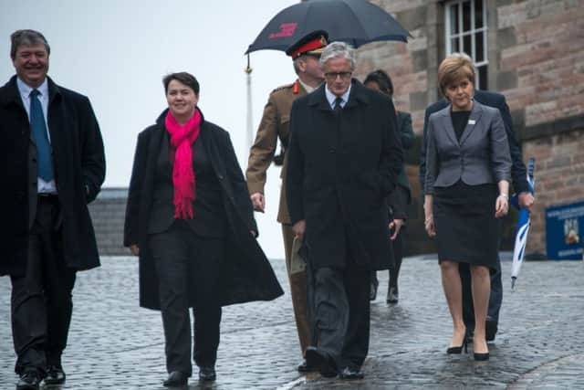 Alistair Carmichael and Ruth Davidson also attended. Picture: Andrew O'Brien