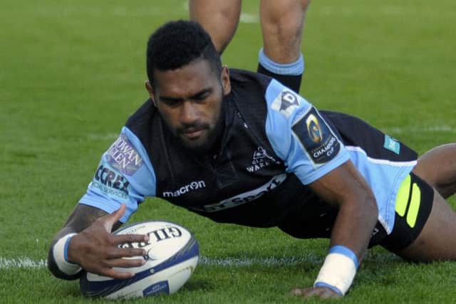 Niko Matawalu and Glasgow deserved their bonus-point victory. Picture: John Devlin