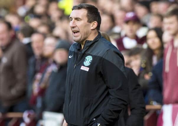 Hibees boss, Alan Stubbs. Picture: SNS Group