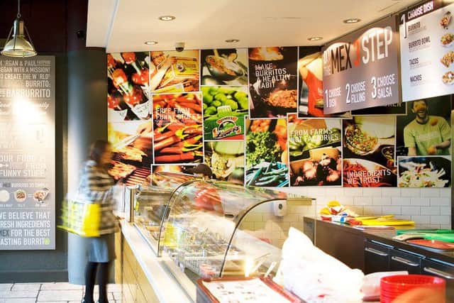 Restaurants like Barburrito (pictured) have mushroomed across the UK, up 258 per cent since 1998 - or 8 per cent a year