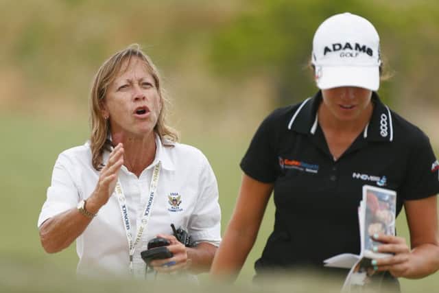 A US Women's Open competitor is warned about slow play. Picture: Getty