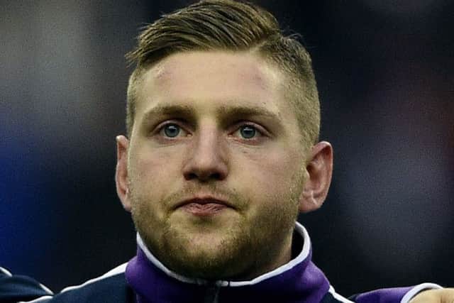 Scotland's fly half Finn Russell at the France and Scotland 6 Nations match at the Stade de France, Paris. Picture: AFP/Getty Images
