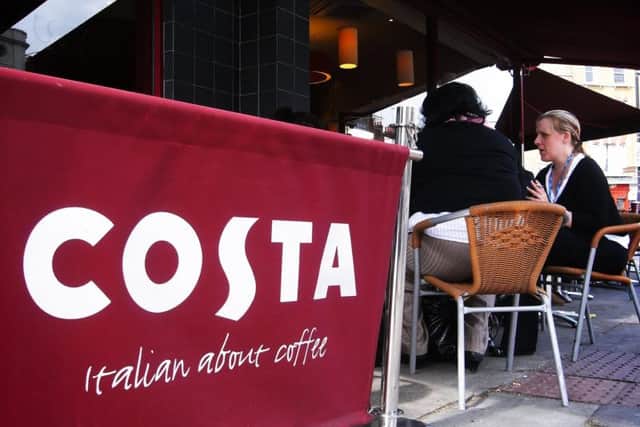 Whitbread aims to increase sales at its coffee chain Costa to £2.5 billion by 2020. Picture: Newscast/PA