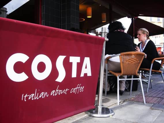 Whitbread aims to increase sales at its coffee chain Costa to £2.5 billion by 2020. Picture: Newscast/PA