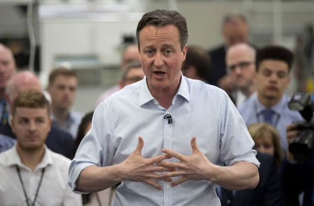 Cameron said the economy would be put at risk in nine days. Picture: Getty