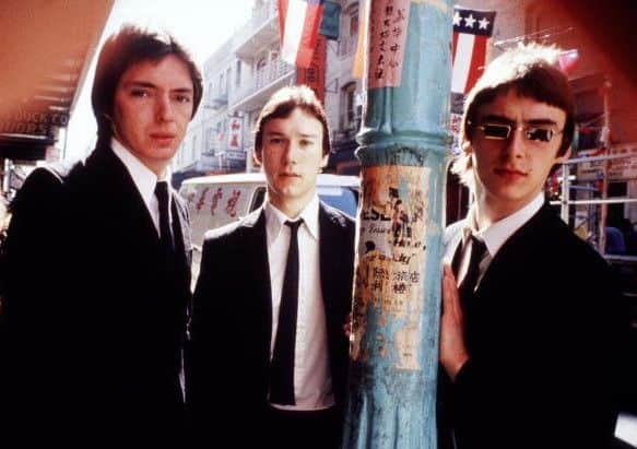 The Jam in 1977, from left to right: Bruce Foxton, Rick Buckler and Paul Weller. Picture: Contributed