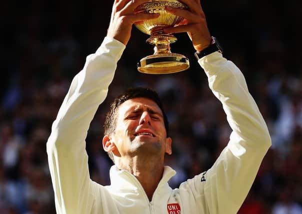 Reigning Wimbledon men's singles champion Novak Djokovic will be chasing a £1.88m prize. Picture: Getty