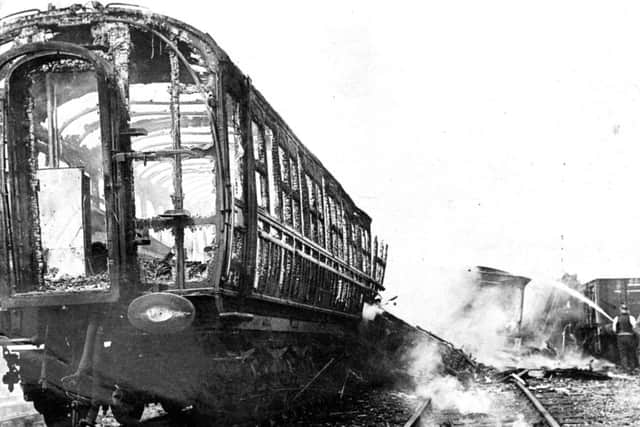 A view of the Gretna Green rail disaster on 22 May, 1915. Picture: TSPL