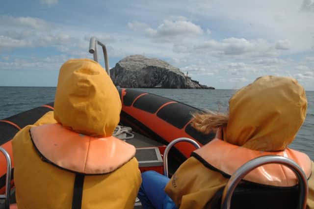 Riding the RIB to Bass Rock. Picture: Contributed