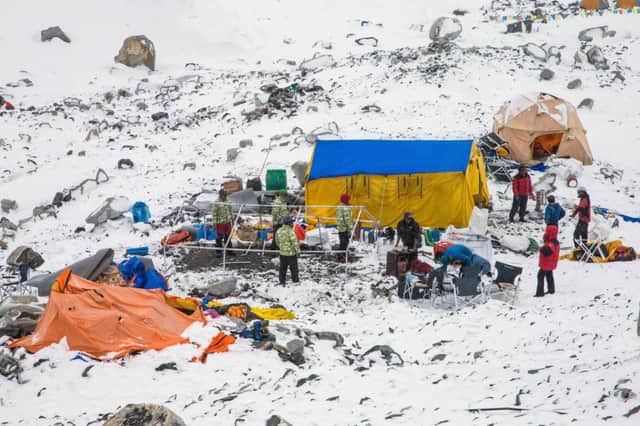 Everest Base Camp, Nepal. Picture: Elia Saikaly/Courtesy of 6summitschallenge.com