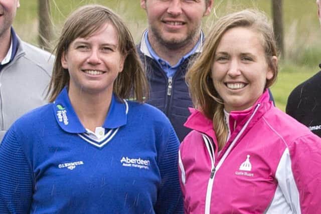 Hydro team-mates: Pamela Pretswell and Sally Watson