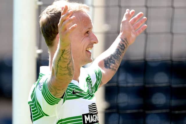 Leigh Griffiths' recent form has been noticed by Gordon Strachan, but the Scotland manager says he must keep scoring to gain a place. Picture: SNS