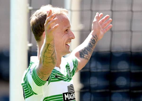 Leigh Griffiths' recent form has been noticed by Gordon Strachan, but the Scotland manager says he must keep scoring to gain a place. Picture: SNS