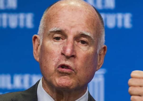 Governor Jerry Brown says he is setting a high bar. Picture: AP