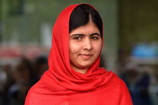 Malala Yousafzai was shot in the head by Taleban thugs in 2012 but survived to move to the UK. Picture: Getty