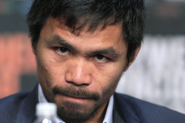 Manny Pacquiao stands to earn £66m this weekend. Picture: AFP/Getty