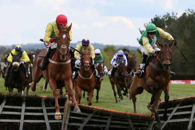 At the Punchestown Festival in Ireland yesterday, Bog War, ridden by David Mullins, right, was victorious. Picture: Brian Lawless/PA