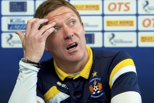 Kilmarnock manager Gary Locke talks to the media ahead of his side's upcoming clash with Hamilton. Picture: SNS
