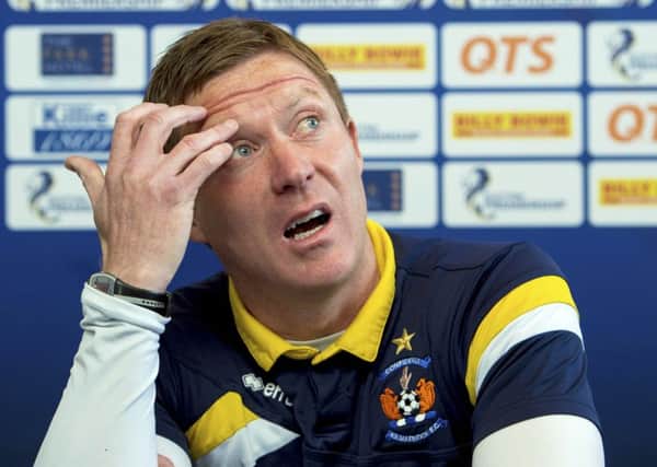 Kilmarnock manager Gary Locke talks to the media ahead of his side's upcoming clash with Hamilton. Picture: SNS