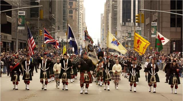A Tartan Day Parade along 6th Avenue, New York. Picture: Donald Macleod