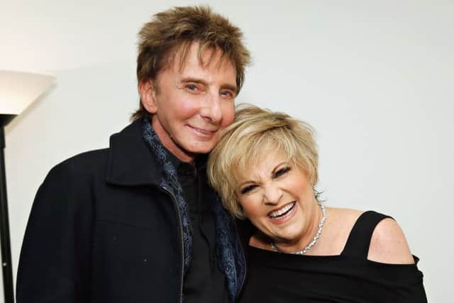 Lorna Luft with her showbusiness chum Barry Manilow. Picture: Getty