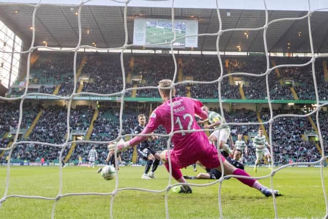 Scott Brown doubles Celtic's advantage. Picture: PA