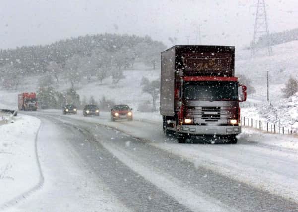A Yellow snow warning for Scotland has been issued which may affect parts of the A9. Picture: PA