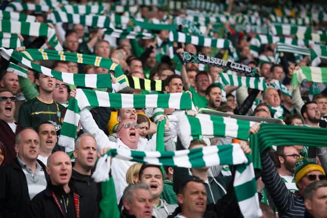 Celtic fans at the Scottish Cup semi-final. Picture: John Devlin