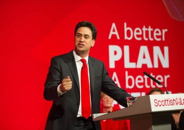Labour leader Ed Miliband in Paisley. Picture: John Devlin