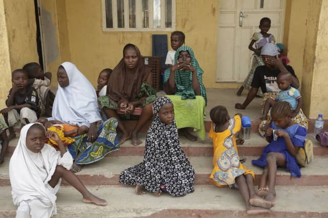 The freed captives have reached the safety of a refugee camp after being rescued from captivity. Picture: AP