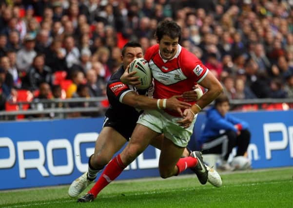 Danny Jones, front, was the father of five-month-old twins. Picture: Getty