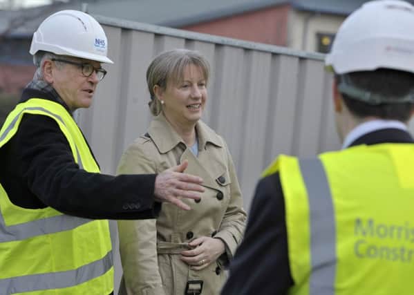 Health Secretary Shona Robison at the ground breaking for the new Royal Edinburgh Campus. Picture: Ian Rutherford