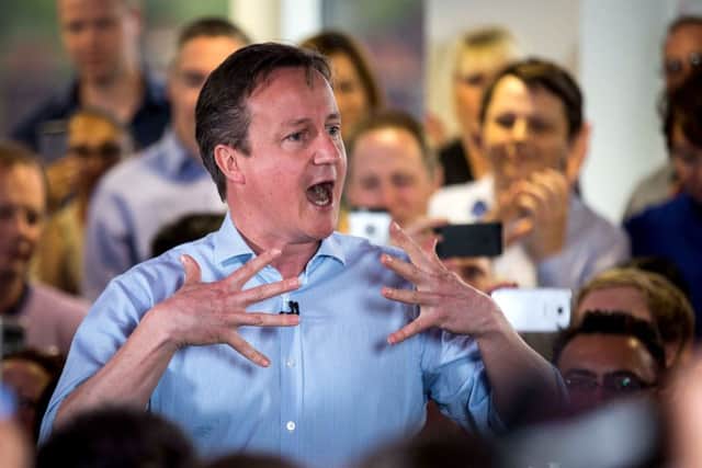 David Cameron campaigning in Hendon. Picture: Getty