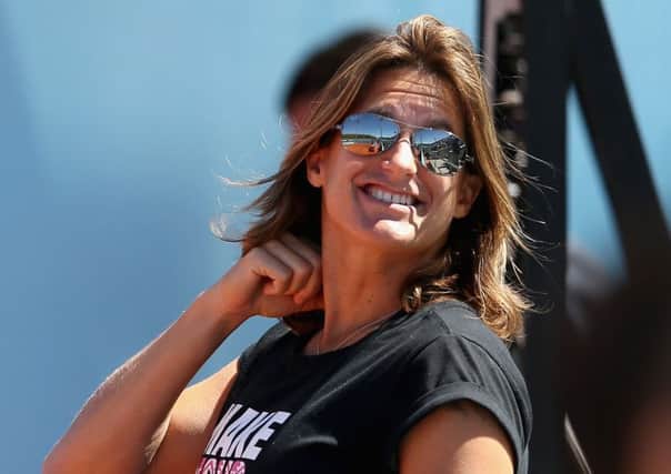 A smiling Amelie Mauresmo  in Madrid yesterday. Picture: Getty