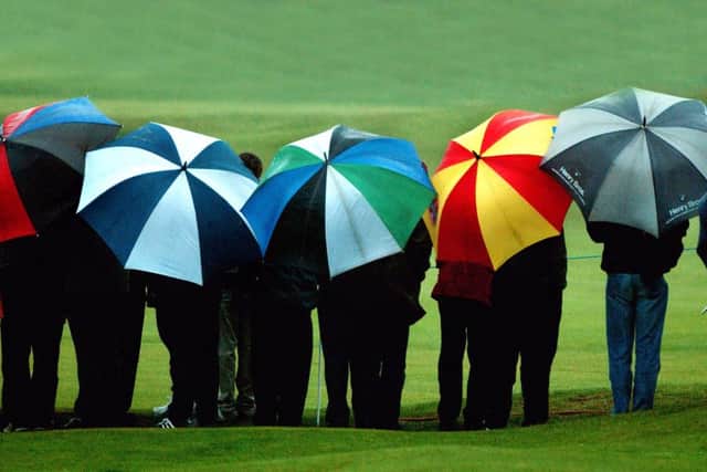 Persistent rain and bitter cold took its toll at Gleneagles. Picture: PA