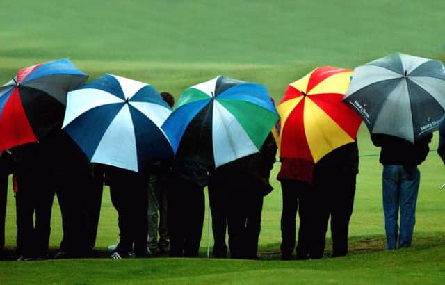 Persistent rain and bitter cold took its toll at Gleneagles. Picture: PA