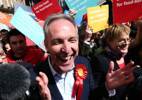 Jim Murphy made the most of the difficult hand he was dealt, campaigning with gusto throughout. Picture: Getty