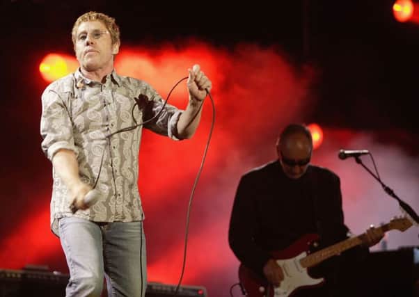 Roger Daltry (L) and Pete Townsend from The Who perform on stage. Picture: Getty