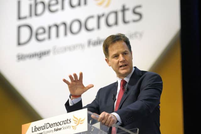 Nick Clegg has expressed wariness in his own party at the prospect of another coalition. Picture: John Devlin