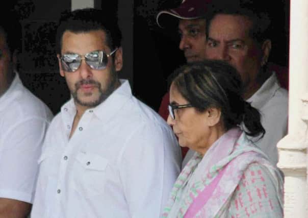 Salman Khan, left, denied the charges but was found guilty. Picture: AP